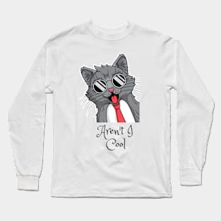 Awesome funny cat Long Sleeve T-Shirt